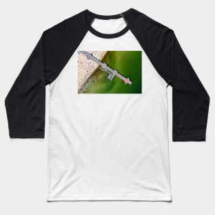 Crowded beach during summertime aerial view Baseball T-Shirt